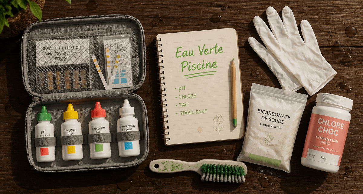 produit miracle eau verte piscine trousse analyse