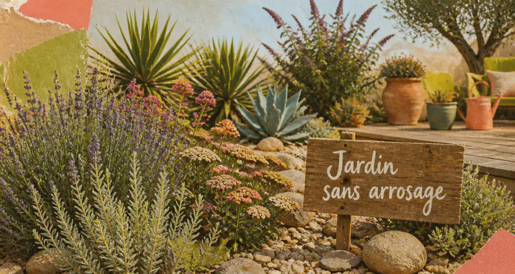 jardin sec plantes plein soleil sans arrosage