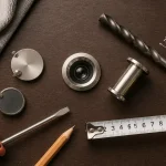 Judas sur porte optique en métal brossé : installation et sécurité