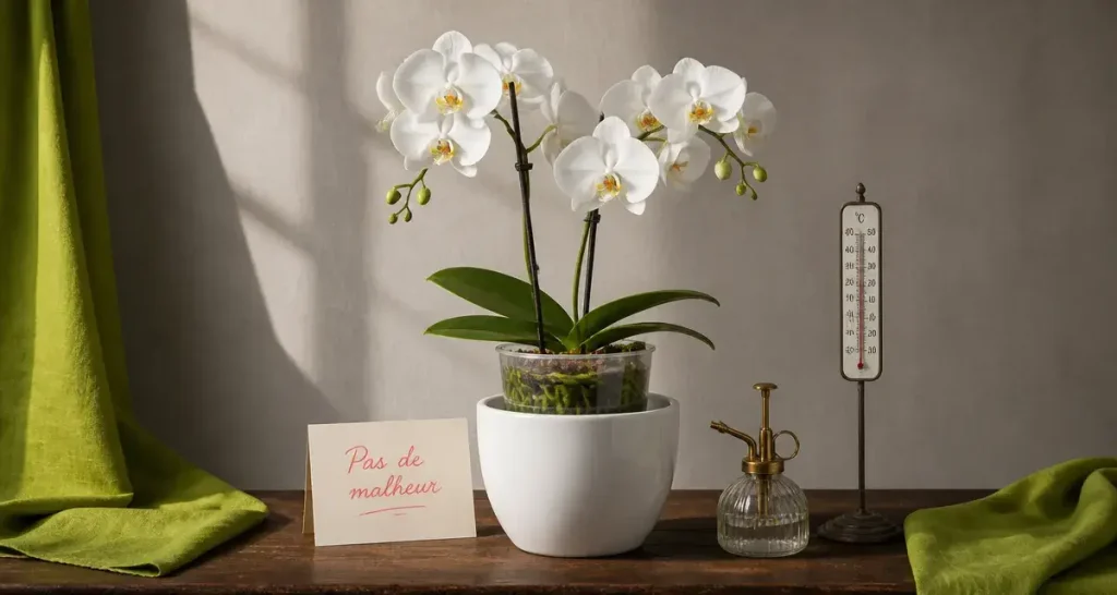 Offrir une orchidée porte malheur : pas de malheur, orchidée Phalaenopsis blanche