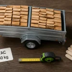 Remorque pour bois de chauffage : PTAC, châssis galvanisé et bûches