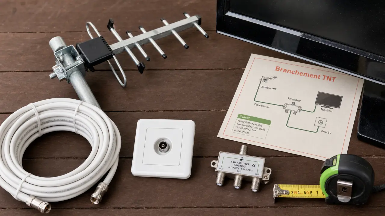 Branchement antenne tv schema : schéma TNT pour éviter perte de signal