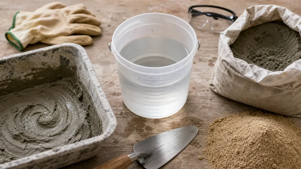 Faire du ciment qui tient : dosage, sable et erreurs à éviter