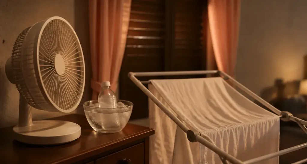 Comment rafraîchir une pièce avec un ventilateur ? Courant d’air, linge humide et erreurs à éviter