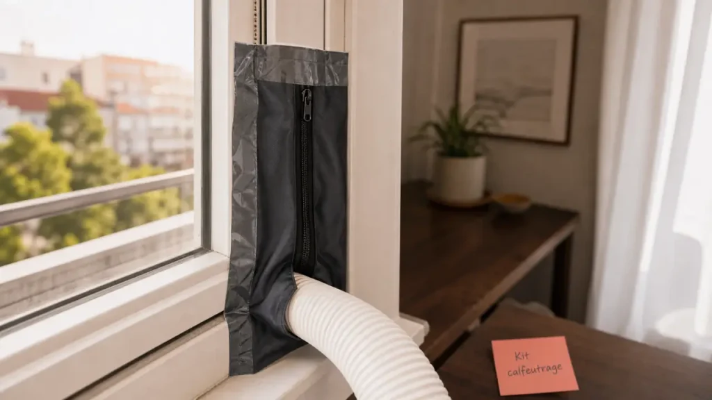 Kit souple, kit rigide, kit porte-fenêtre : lequel choisir pour un climatiseur mobile ?