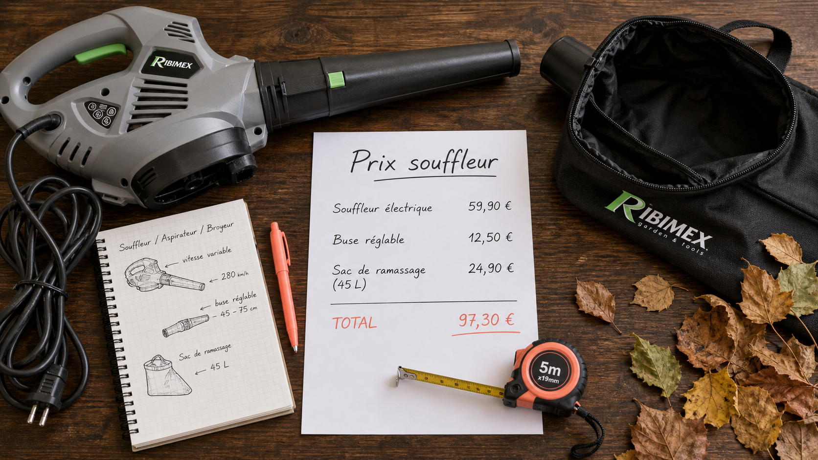 Prix souffleur FUXTEC : souffleur électrique filaire et accessoires