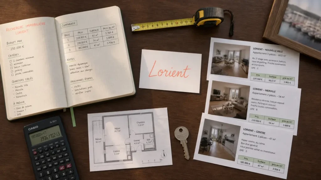 3 033 €/m² à Lorient, quartiers et pièges à vérifier avant d’acheter