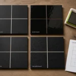 Carrelage noir sol mat, brillant et texturé à comparer