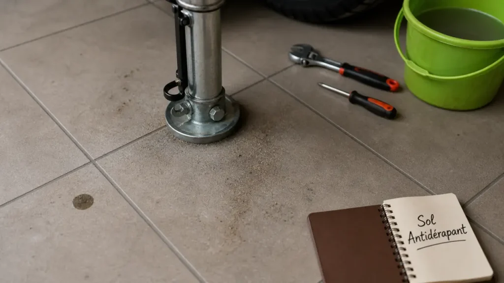Carrelage sol garage : le grès cérame antidérapant pour un sol résistant et facile à nettoyer