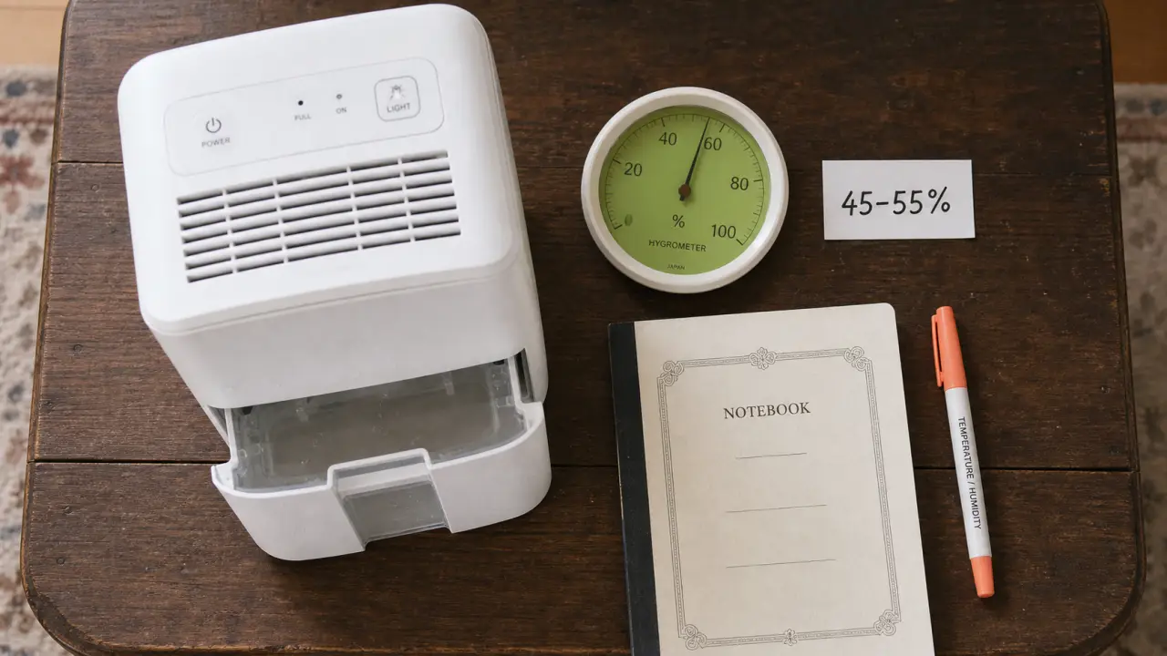 Test déshumidificateur que choisir : 45–55% humidité