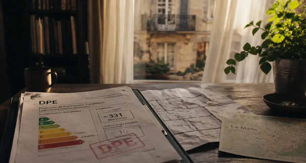 Achat maison le mans : dossier DPE et plan de maison