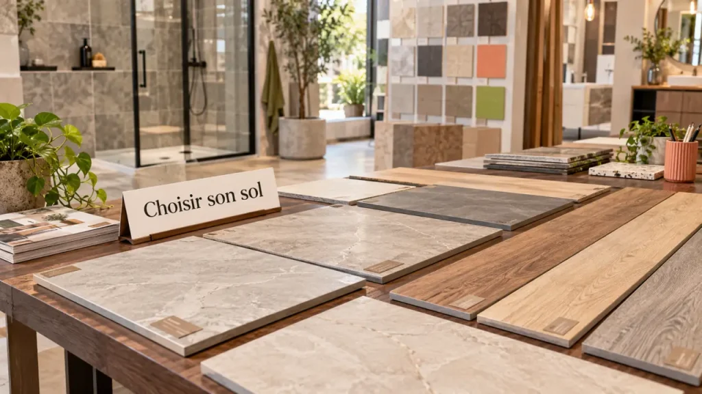 Carrelage interieur sol : formats et finitions