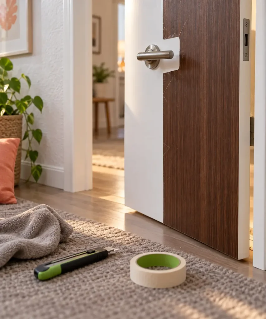 Décoration de porte intérieure : stickers, trompe-l’œil et habillages sans travaux