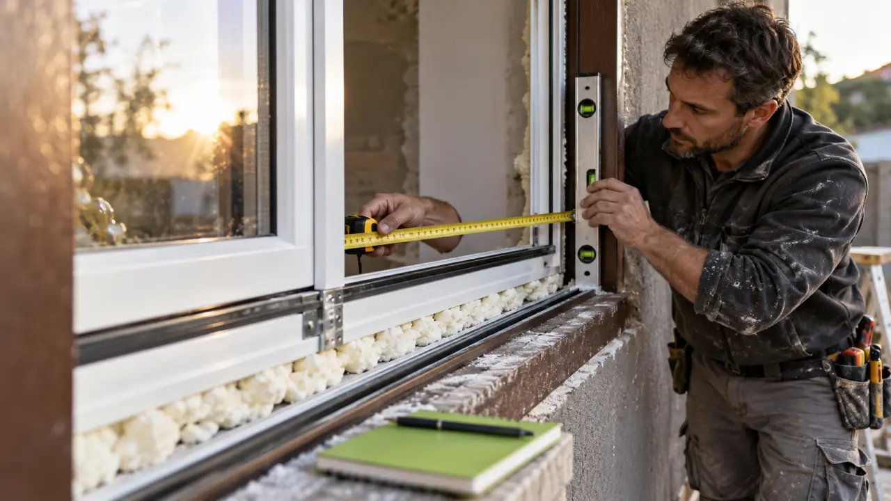 Installation fenêtres pvc sur mesure : artisan mesure pour la pose