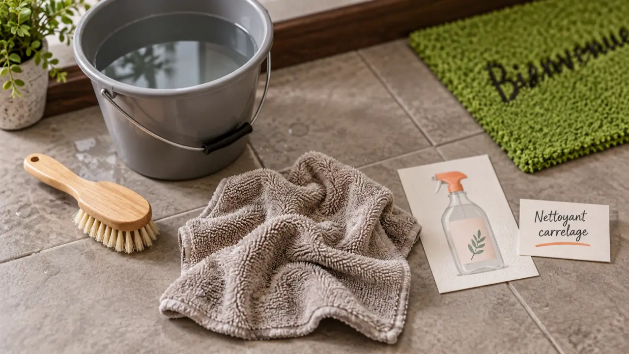 Nettoyant carrelage sol : bon dosage sans film terne